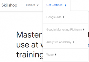 certifikata google skillshop